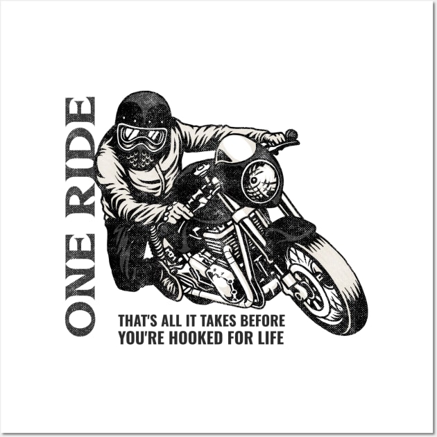 I don’t really feel like going for a ride today. Said no motorcycle rider ever. Wall Art by Your_wardrobe